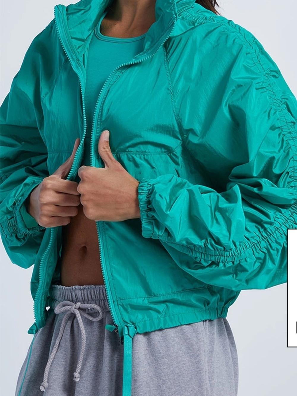 FP Movement By Free People Way Back Home Packabke Jacket- Sport Green Large - Picture 13 of 14